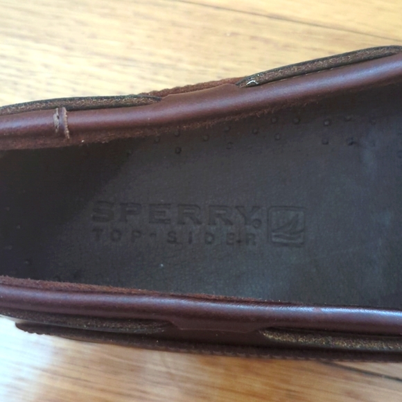 New! Dark Brown Leather Sperry Loafers - Men's Size 10M - Picture 5 of 8